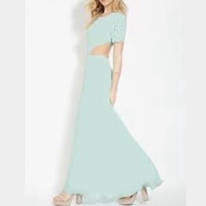 Forever 21 Mint Green Maxi Dress